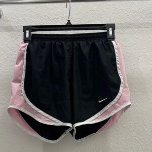 Nike Women's Black and Pink Running Shorts
